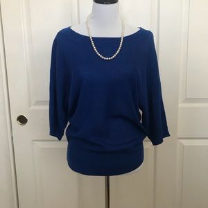 New york & company blue top
